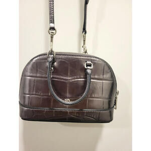 Coach Micro Mini Sierra Satchel Bag Pewter Preowned W/ Shoulder Strap